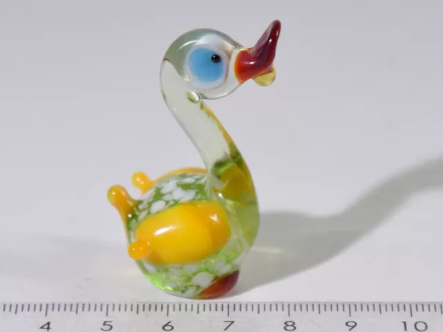 Ente, Duck, Glasfigur, Handarbeit, Glastiere, Muranoglas