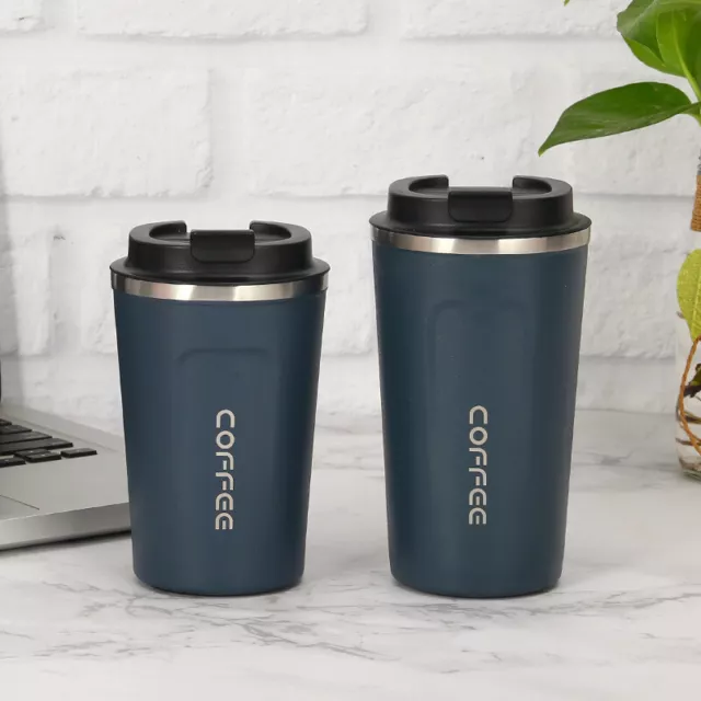 new Insulated Coffee Mug Cup Travel Thermal Stainless Steel Temperature Display 6