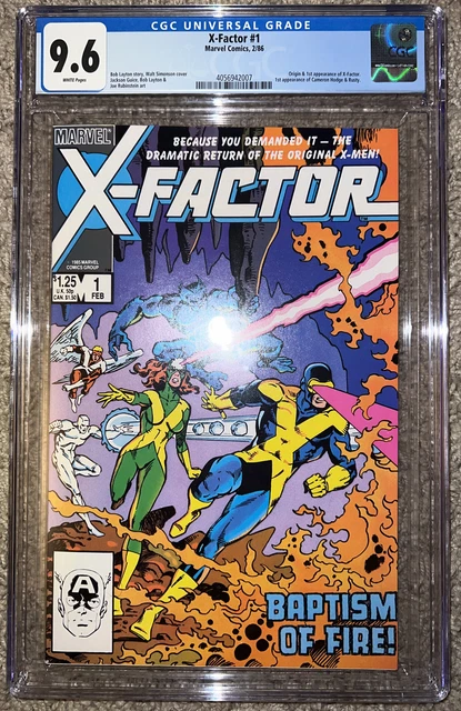 X-FACTOR #1 CGC 9.6  Origin & 1st Appearance of X-Factor Marvel 1986