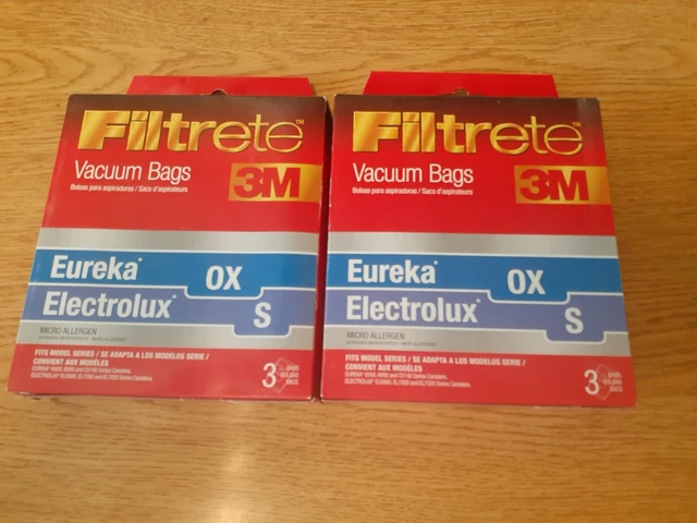 2 Box, of 3 /  Filtrete Eureka Ox Electrolux S Micro Allergen Vacuum Bag 67710