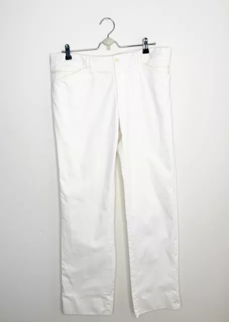 Dolce & Gabbana Men's White Cotton Pants Size US 36 EU 52