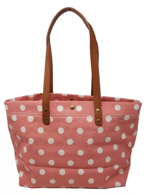 Cath Kidston Button Spot Twill Large Brampton Tote Red Handbag New Tags Gift 3