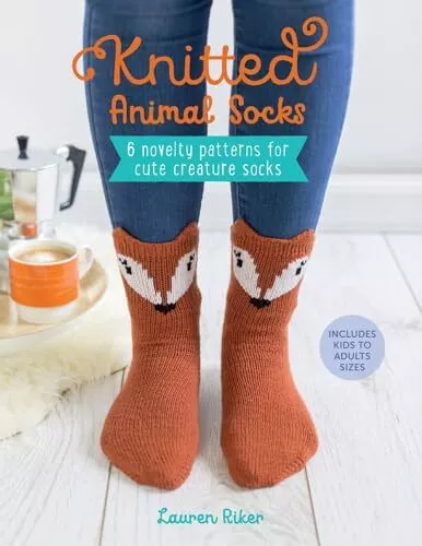 Knitted Animal Socks: 6 novelty patte..., Riker, Lauren
