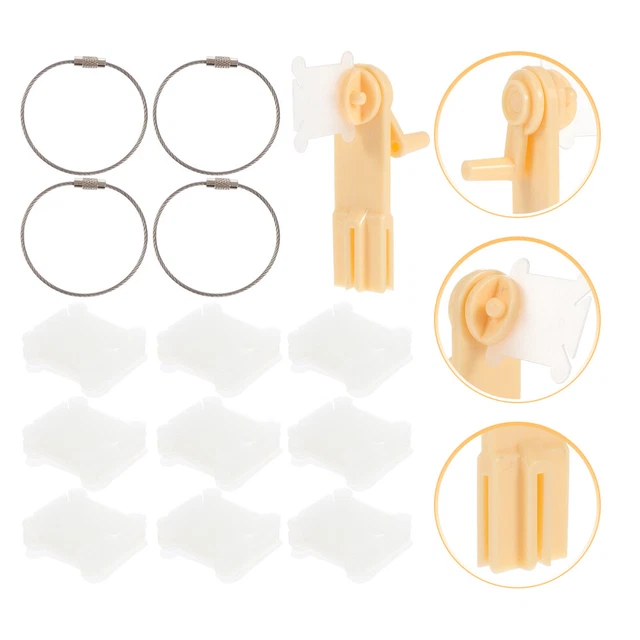 30/50 pezzi di plastica per filo da ricamo bobine punto croce porta filo organizzatore per ricamo artigianale accessori per cuco fai da te  15