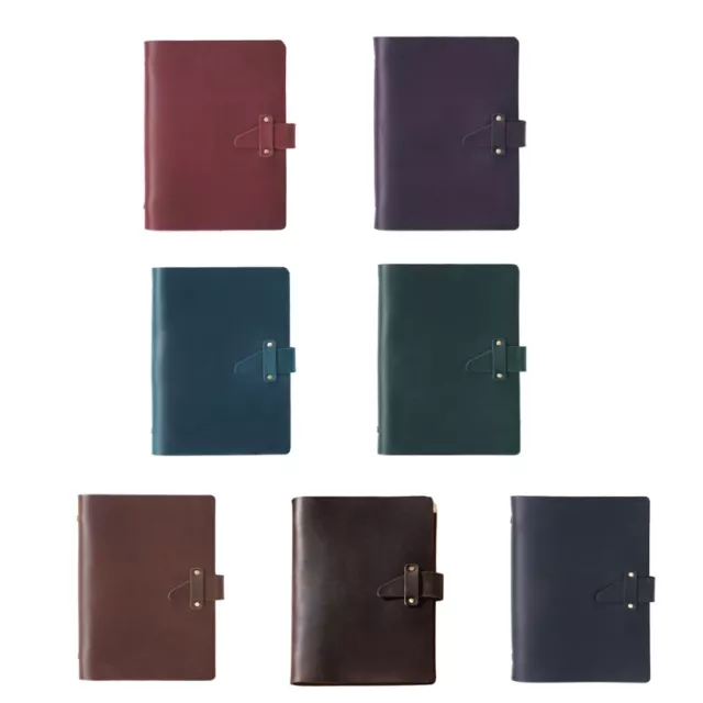 Leather Journals Notebook Closure Loose Leaf 6 Binder Gifts for Men Teen