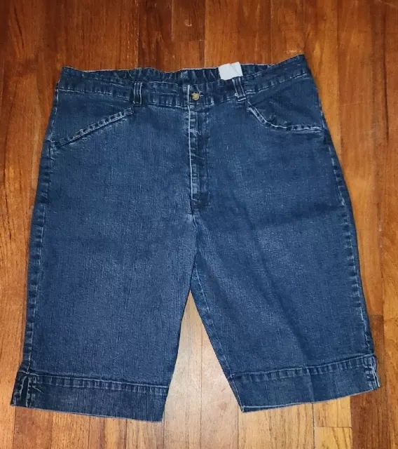 White Stag Shorts Women's Size 16W Blue Denim