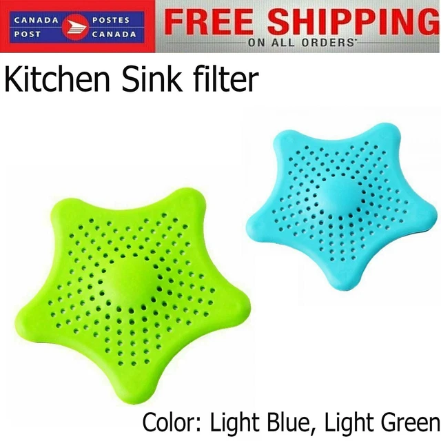 NEW PVC Kitchen Sink filter  Drain Waste Plug Filter Stopper Cover green & blue