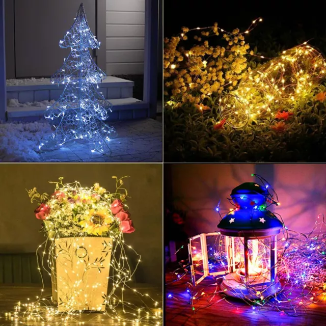LED String Fairy Lights Copper Wire Battery Powered Waterproof 20 / 50 / 100 LED