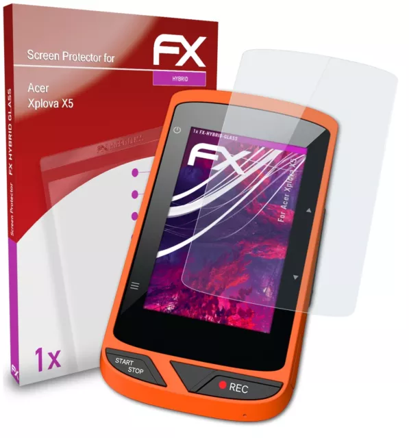 atFoliX Película Vidrio para Acer Xplova X5 9H Armadura protectora