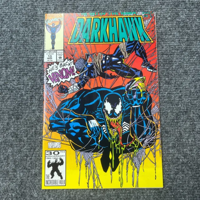 Darkhawk # 13 NM Marvel Comic Book Venom Appearance Manley Cover Art