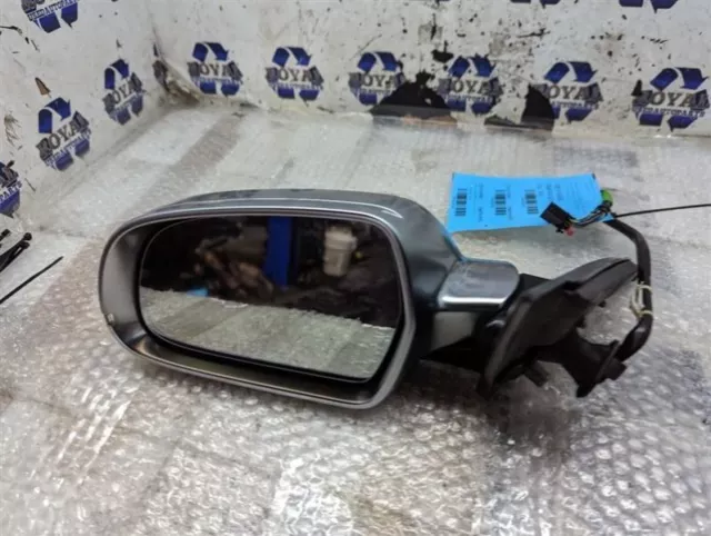 Driver Side View Mirror Power Aluminum Finish Fits 10-16 AUDI S4 , 8T0857535F