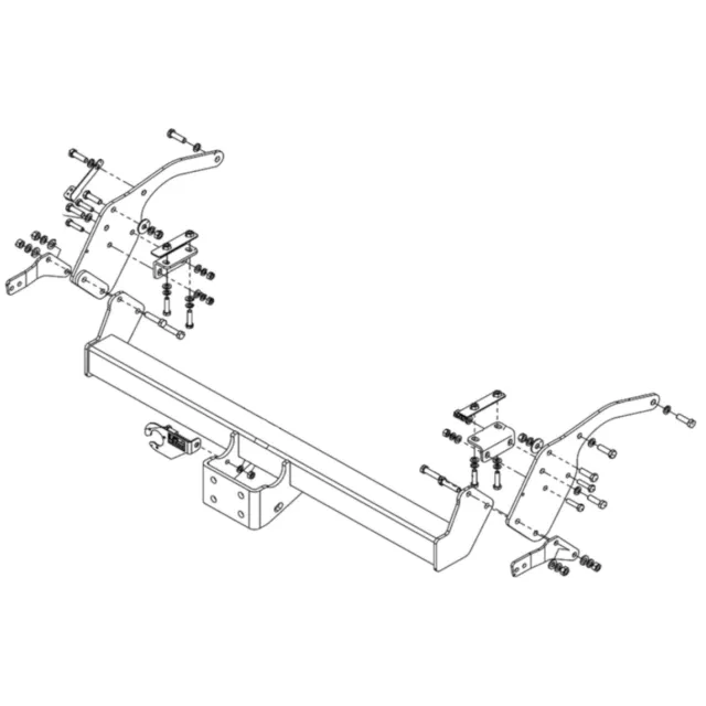 ANHÄNGERKUPPLUNG für Ford Ranger III 16-23 starr GDW +13pol E-Satz JAEGER 2