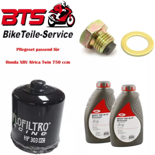 Pflegeset 2L Öl, Filter, Ablassschraube passend für Honda XRV Africa Twin 750 36