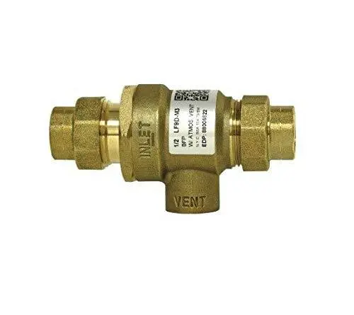 Watts 88006822 1/2 LF9D 1/2 Inch Forged Brass Dual Check Valve with Inchterme...