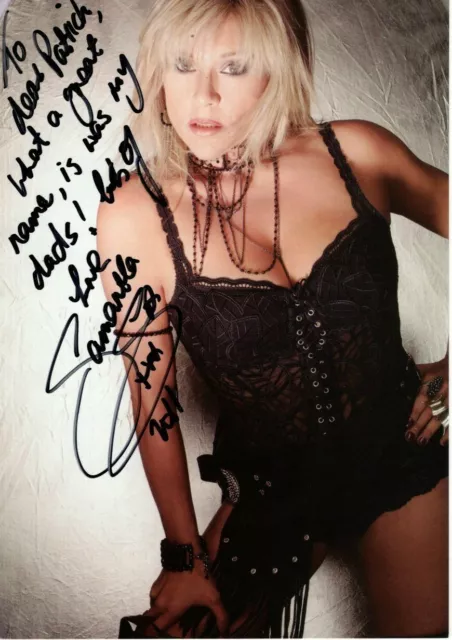 SAMANTHA FOX Autographed Signed 8x10 Photograph - To Patrick