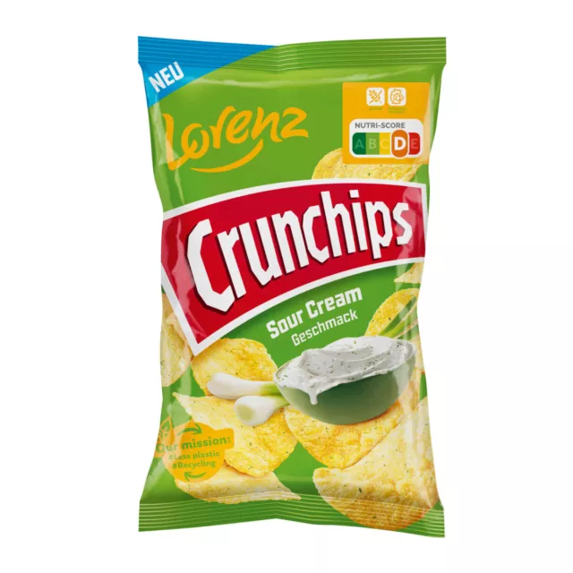 Lorenz Crunchips Sour Cream Kartoffelchips mit Sauerrahm 150g