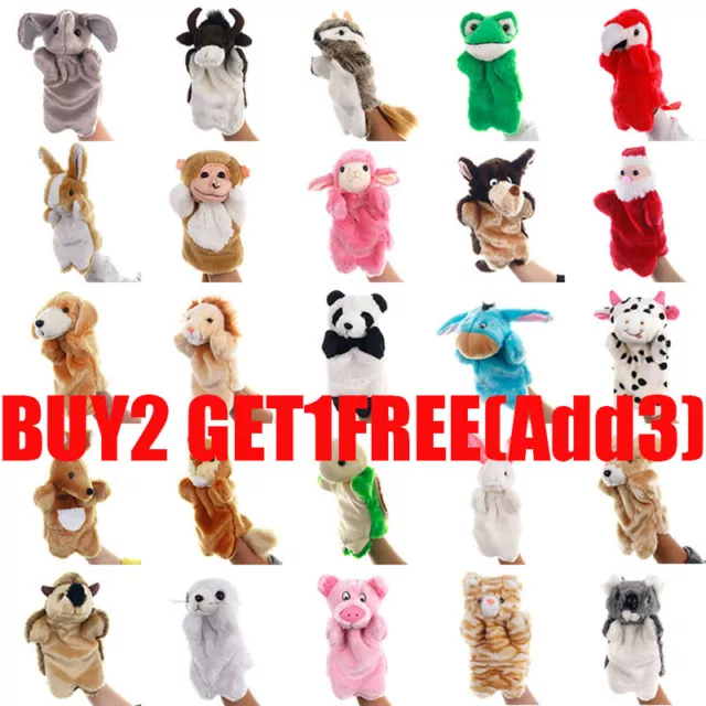Animal Wildlife Hand Puppet Super Soft Plush Puppets Kid Children Toy Xmas Gifts