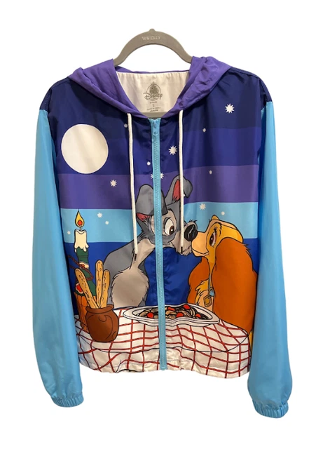 Disney Jacket Lady and the Tramp 2020 Windbreaker Women Size L