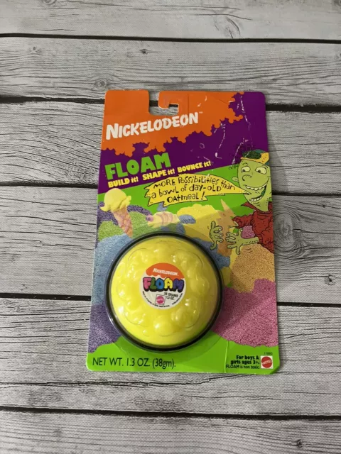 Vintage 1994 Mattel Nickelodeon Floam Sealed in Original Packaging Yellow OOAK