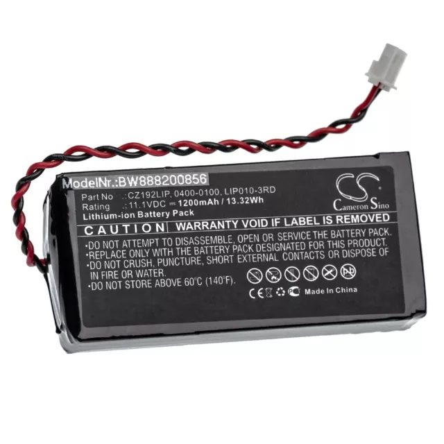 Batterie 1200mAh pour Verathon GlideScope Monitor, KMBNK513475