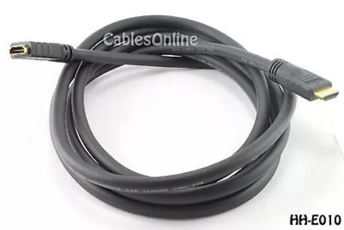 10 ft. HDMI Extension Cable / Cord, 24 AWG CL2, M to F