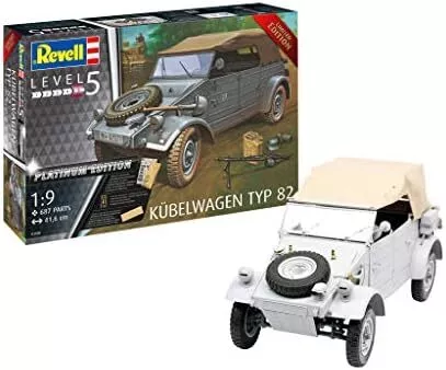 Revell 1/9 German Army Kubelwagen Typ-82 Platinum Edition Model kit 03500 Gift