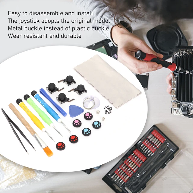 33 In 1 Disassembly Kit Replacement 3D Joysticks Controller Repair Set For S GDS