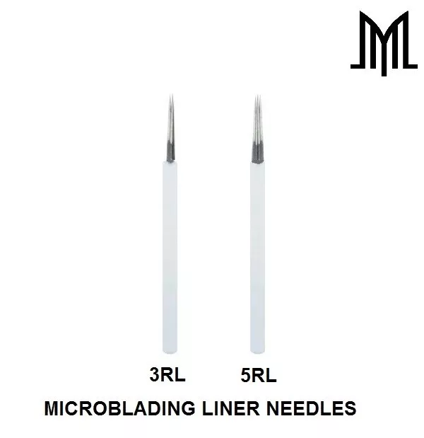 LINER Microblading Needles SPMU Permanent Makeup Manual Eyebrow Blade - 3RL/5RL