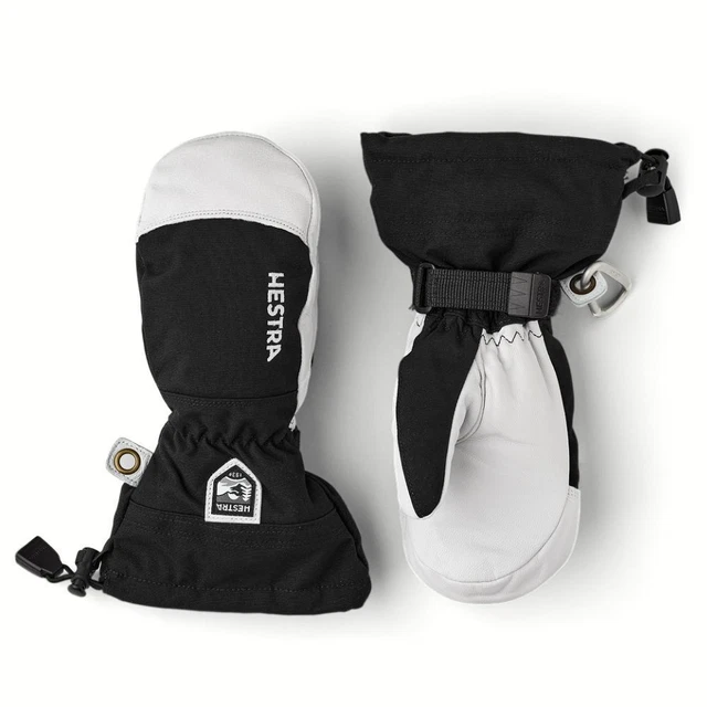 Hestra Army Leder Heli Junior Skihandschuhe - schwarz
