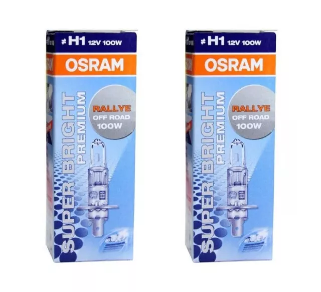 2 Ampoules H1 12V 100W Osram Super Bright Premium Honda Civic Vii