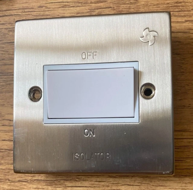 Interruttore a parete isolatore ventola bianco 1 marcia 3 poli 10 A estrattore bagno cucina