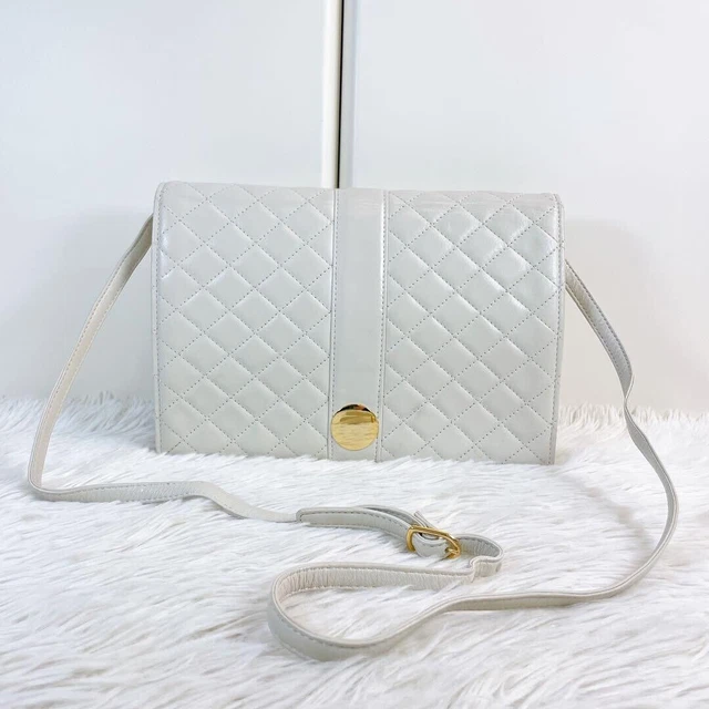 YVES SAINT LAURENT YSL Borsa a tracolla in pelle bianca autentica F11181241 EUR 242 08 PicClick IT