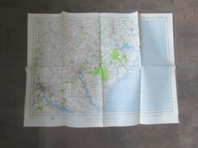ORDNANCE SURVEY MAP, Second War Revision 1940. Sheet 87, Ipswich. EUR 5 ...