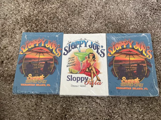 Sloppy Joe's Key West Bar Restaurant Lot Of 3 Postcard Packs Sealed New NOS