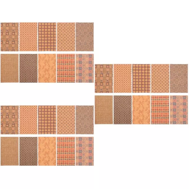 30 Sheets Flexible Fabric Faux Wood Grain Nano Spray for Face