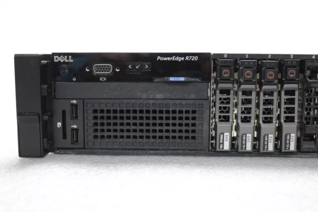 Dell PowerEdge R720 2U Server BOOTS 2x Xeon E5-2680 2.7GHz 176GB RAM NO HDDs