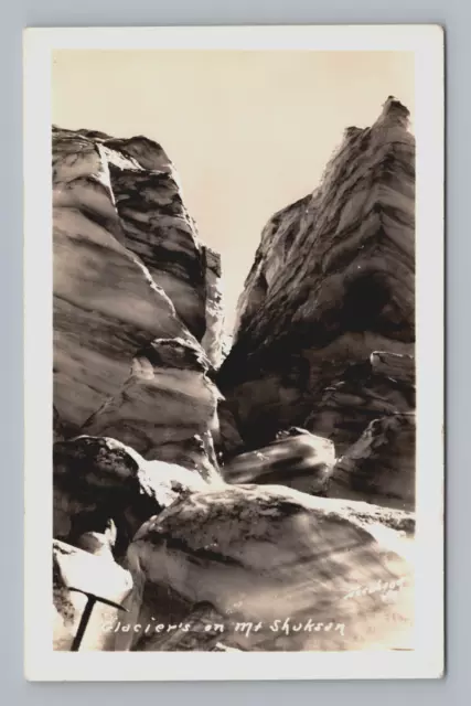 Postcard RPPC Mt Shuksan Glacier Whatcom County Washington Unposted