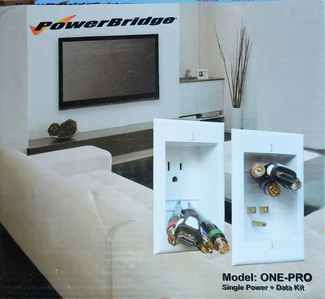 Powerbridge One Pro 6 Cable Management System For Wall Mounted Tvs