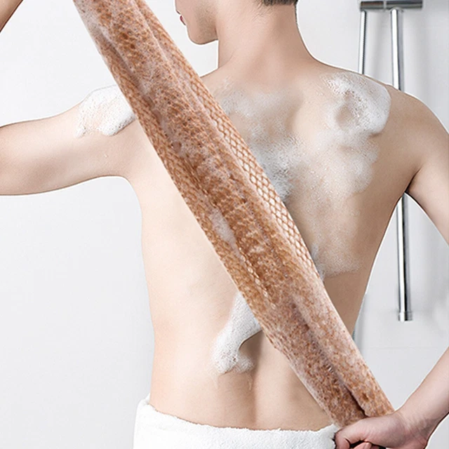 Serviette Bain Filet Éponge Dos Frottement Moussant Maille Complet Exfoliation