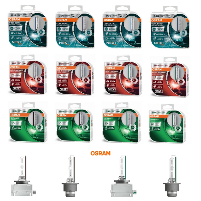 OSRAM XENARC D1S D2S D3S D4S NB Blue Ultra Life All Types Free Choice ...