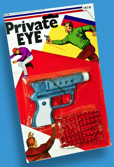 PRIVATE EYE  1970er KLEINE ERBSEN PISTOLE SEKIDEN KLON HONG KONG MIT SOFT AMMO