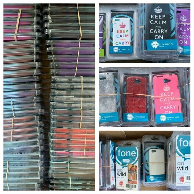 Job Lot Liquidation Stock 125 x FoneCustomize HTC Phone Case Good Mix