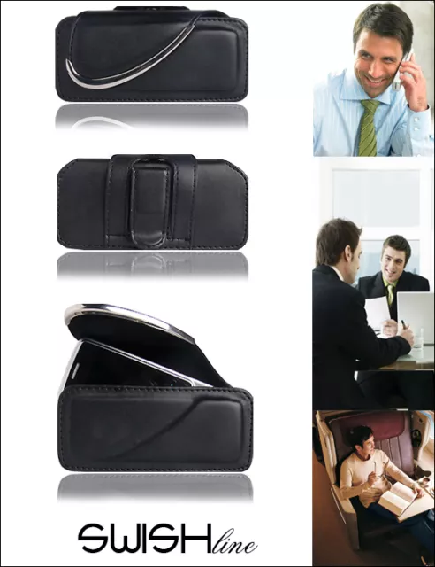 10 Pièce - pour Portable Housse Sac Swish Line " XS " en Cuir Nokia 6230 - Neuf