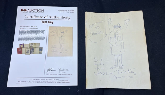 Ted Key CARTOONIST TED KEY Original Artwork Comic Strip Hazel L@@K! £61.94 ...