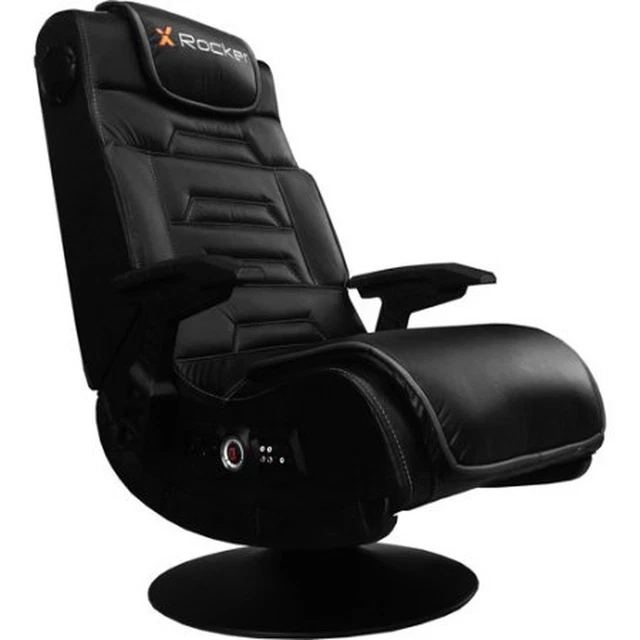 X video rocker pro series pedestal 2.1 wireless online audio gaming chair black 51396x video