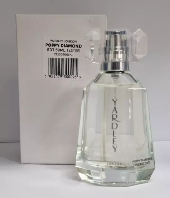 Yardley Poppy Diamond 50ml Eau De Toilette - New / Unused Tester