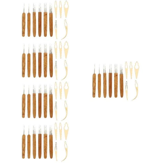 Crochet Dreadlocks 3 Crochets Dreadlock Jinpojun - 0.75mm, 1, 2 Et 3 Crochets - Outil Tressage Cheveux Outil Dreadlock Bambou