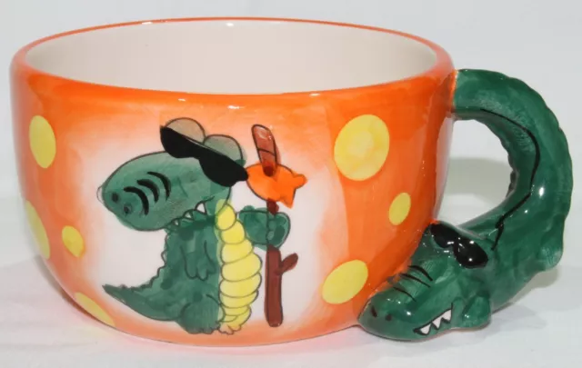 CROCODILE MUG NEW Ceramic Australian Aussie SOUP/water/tea/coffee/broth huge cup