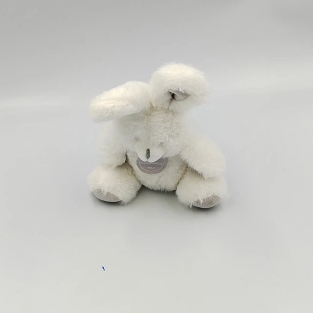 Doudou et Compagnie lapin blanc gris hochet - 33018