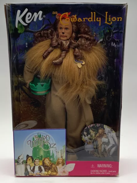 Vintage The Wizard of OZ Ken as Cowardly Lion Barbie Doll 1999 New Box